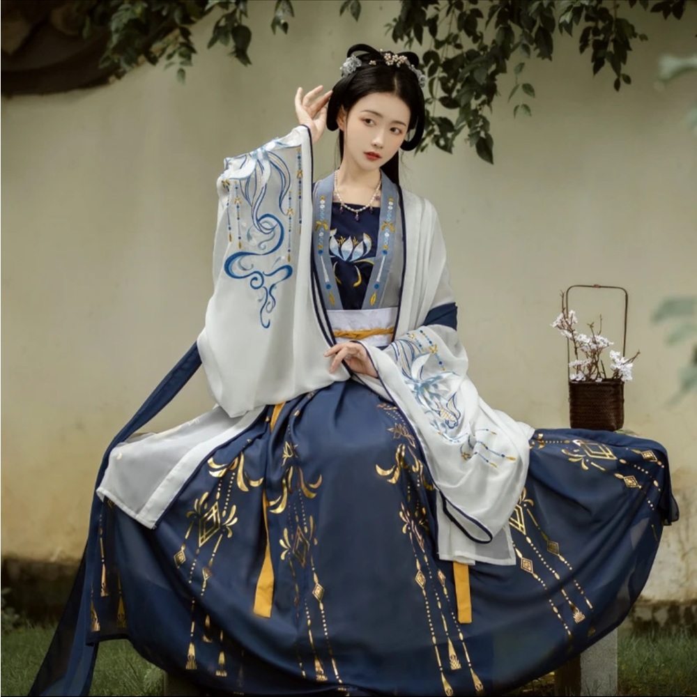 Chinese traditional hanfu dress